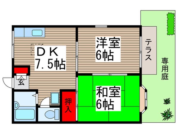 ビュ－ラ清瀬の物件間取画像